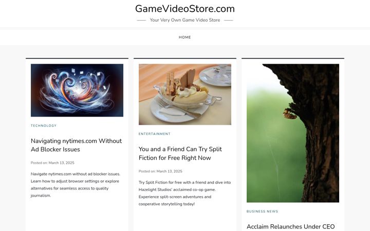 Screenshot of gamevideostore.com