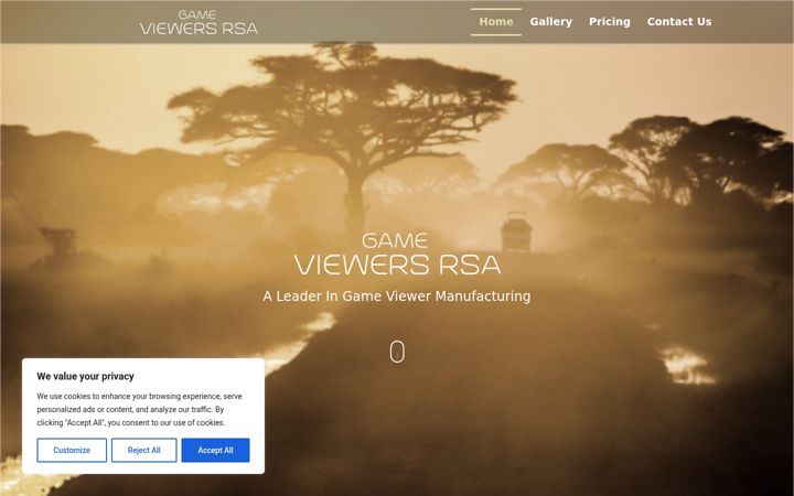 Screenshot of gameviewersrsa.co.za