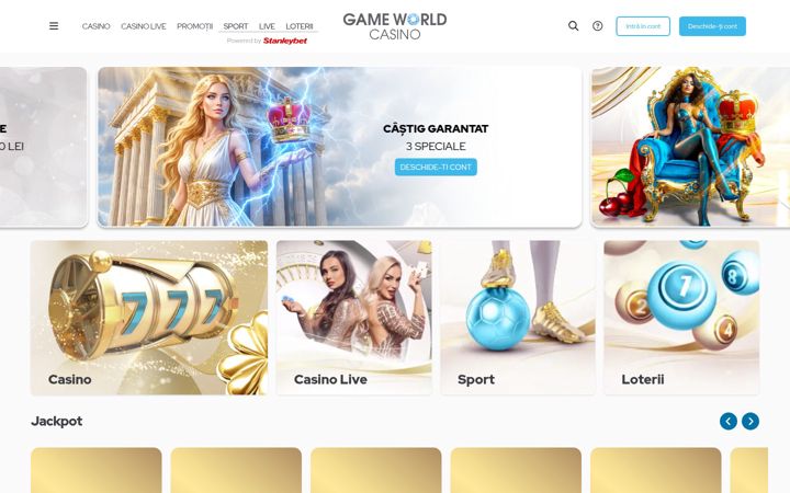 Screenshot of gameworld.ro