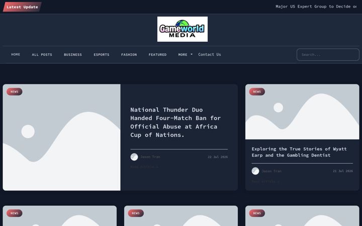 Screenshot of gameworldmedia.nl