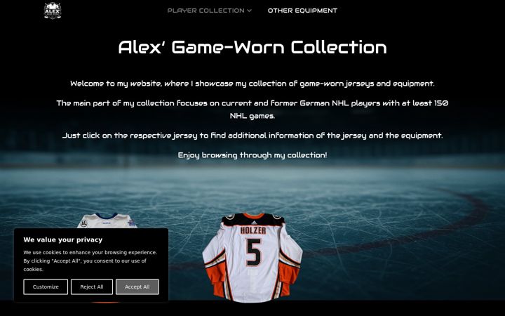Screenshot of gameworn-collection.de
