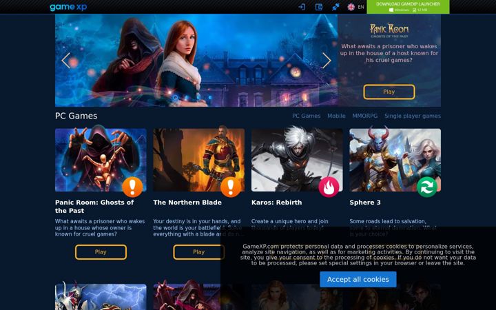 Screenshot ta' gamexp.ru