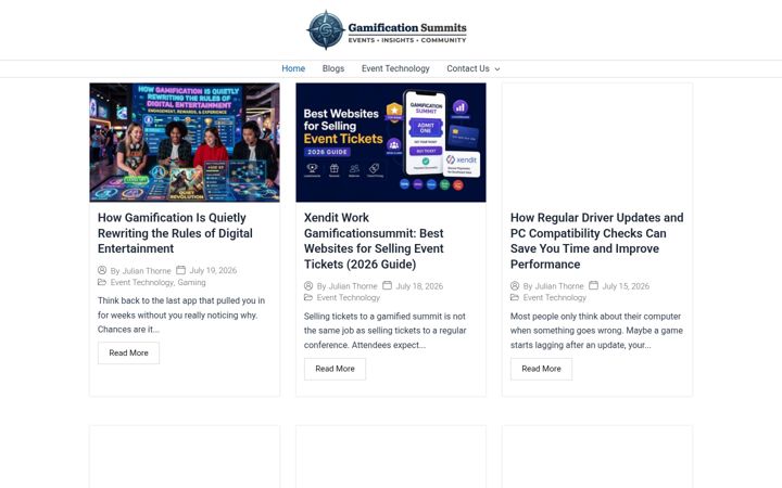 Screenshot of gamificationsummits.com