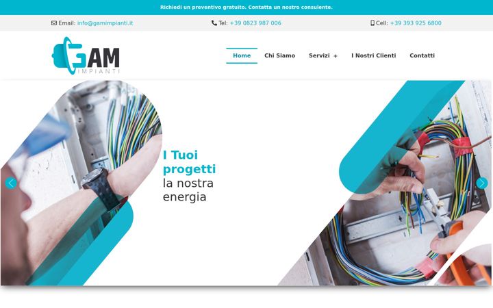 Screenshot of gamimpianti.it