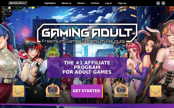 Screenshot of gamingadult.com