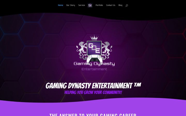 Screenshot of gamingdynastyentertainment.com