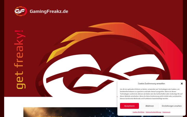 Screenshot of gamingfreakz.de