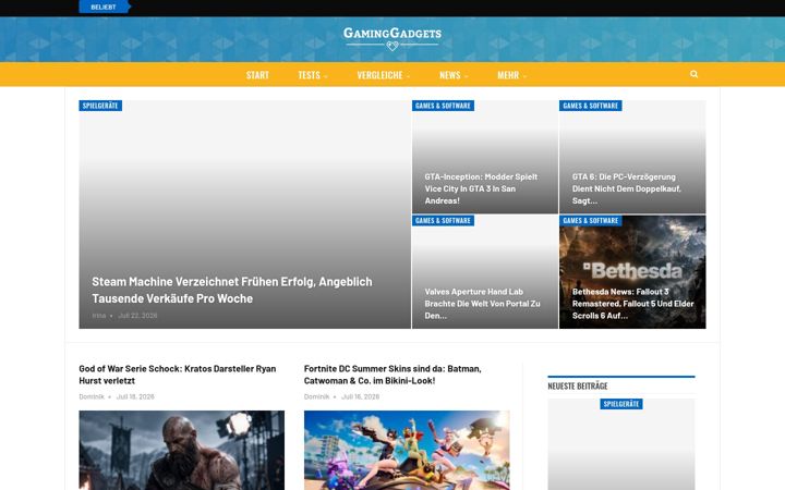 Screenshot of gaminggadgets.io