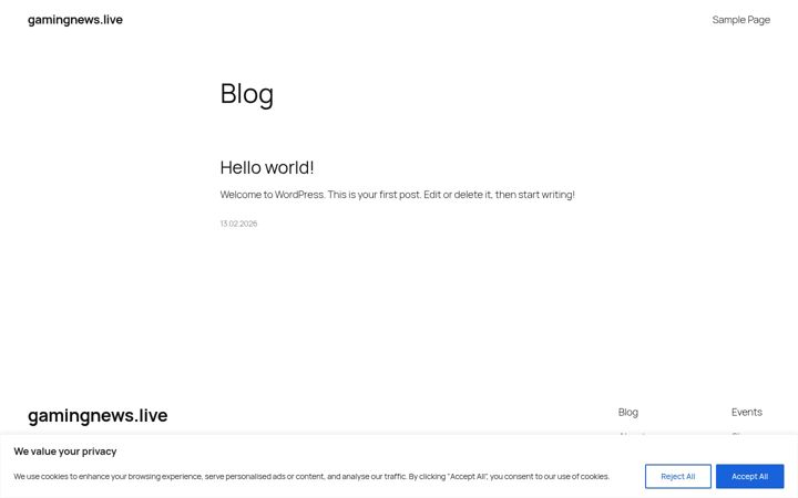 Screenshot of gamingnews.live