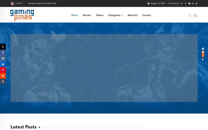 Screenshot of gamingpinas.com