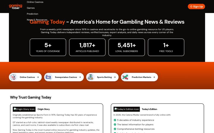 Screenshot di gamingtoday.com