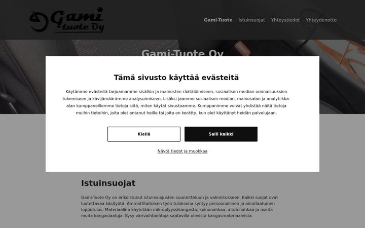 Screenshot of gamituote.fi