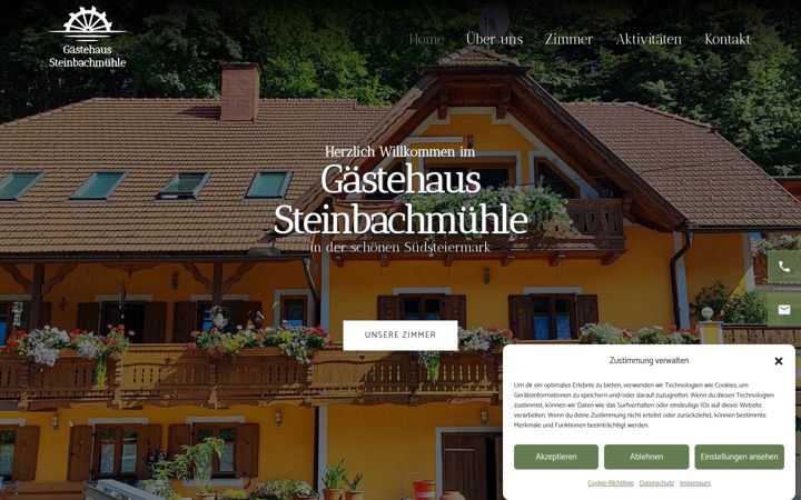 Screenshot of gamlitz-steinbachmuehle.at