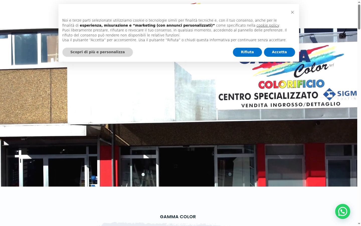 Captura de pantalla del banner de consentimiento mostrado antes de cualquier interacción