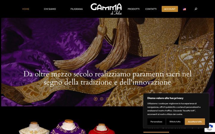 Screenshot of gammadifelisi.com
