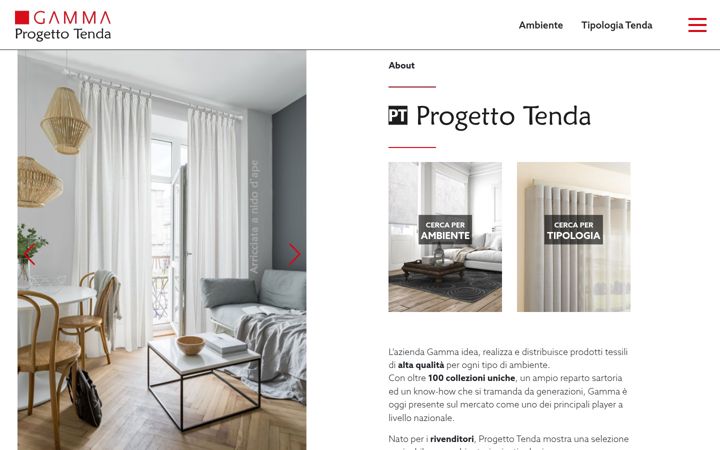 Screenshot of gammaprogettotenda.it