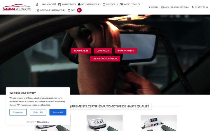 Screenshot of gammasolutions.fr