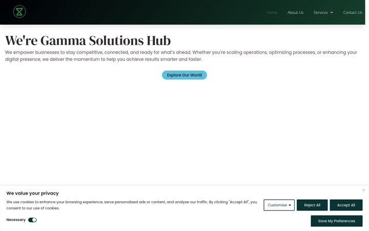Screenshot of gammasolutionshub.com