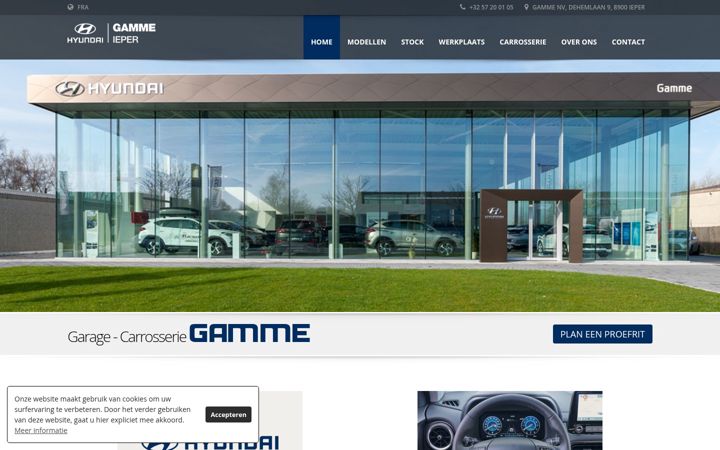 Screenshot of gamme.be