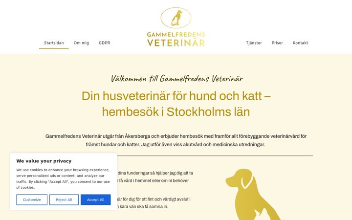 Screenshot of gammelfreden.se