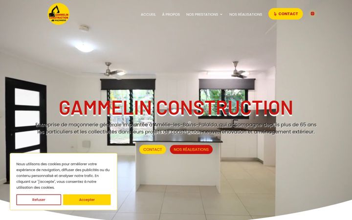 Screenshot of gammelin-constructions.com