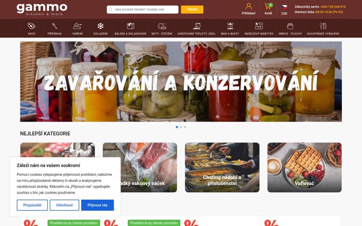 Screenshot of gammo.cz