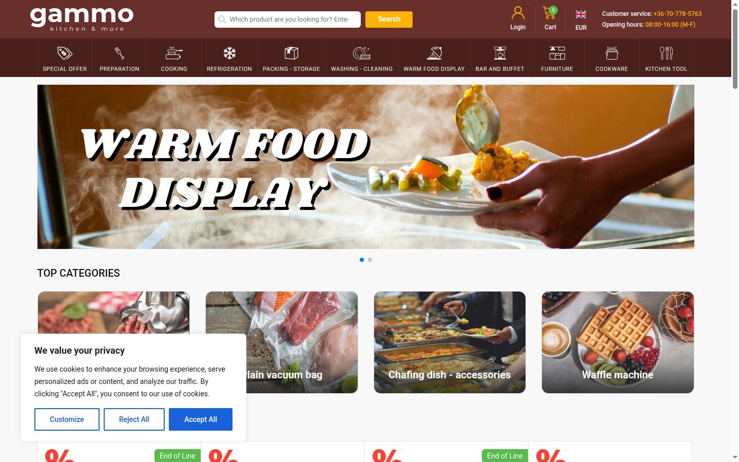 Captura de pantalla del banner de consentimiento mostrado antes de cualquier interacción