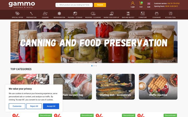 Screenshot of gammo.eu