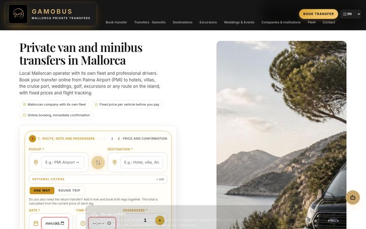 Screenshot of gamobus.com