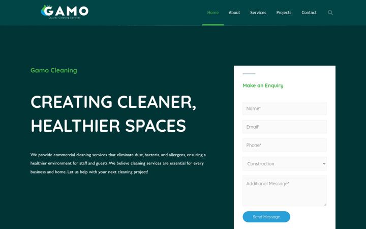 Screenshot of gamocleaning.com.au