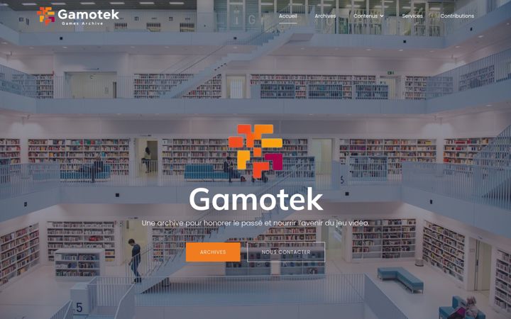 Screenshot of gamotek.com