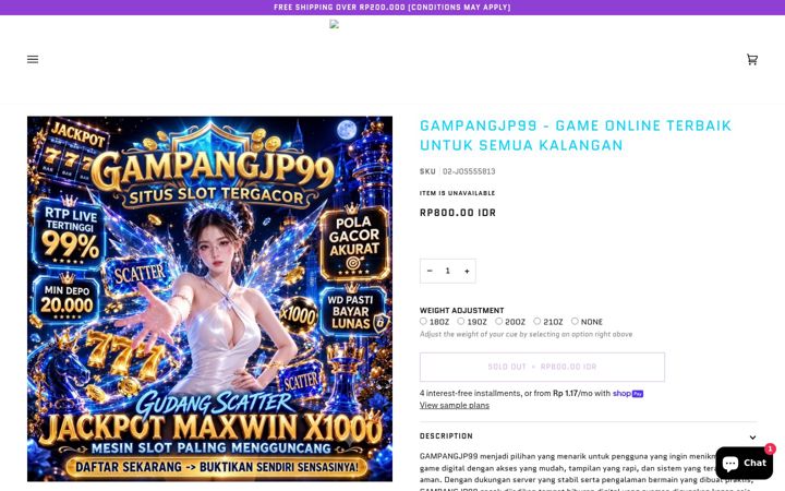 Screenshot of gampangjp99.com