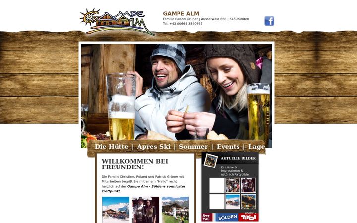 Screenshot of gampealm.at