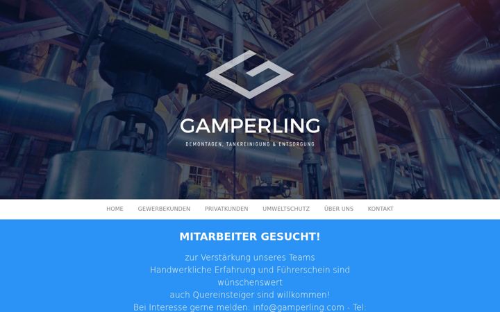 Screenshot of gamperling-demontage.de