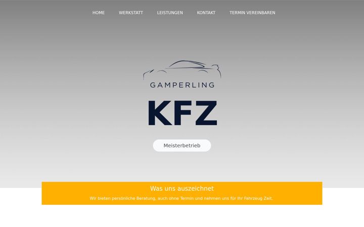 Screenshot of gamperling-kfz.de