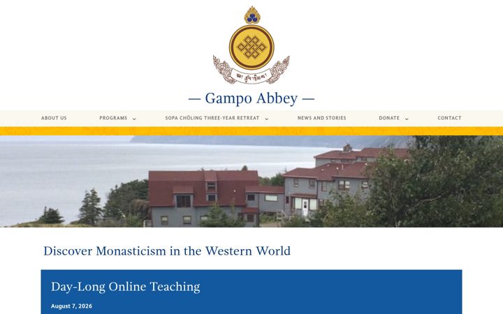 Screenshot of gampoabbey.org