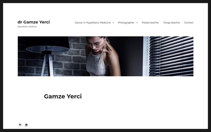 Screenshot of gamzeyerci.com