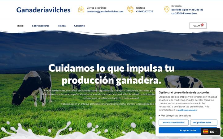 Screenshot of ganaderiavilches.com