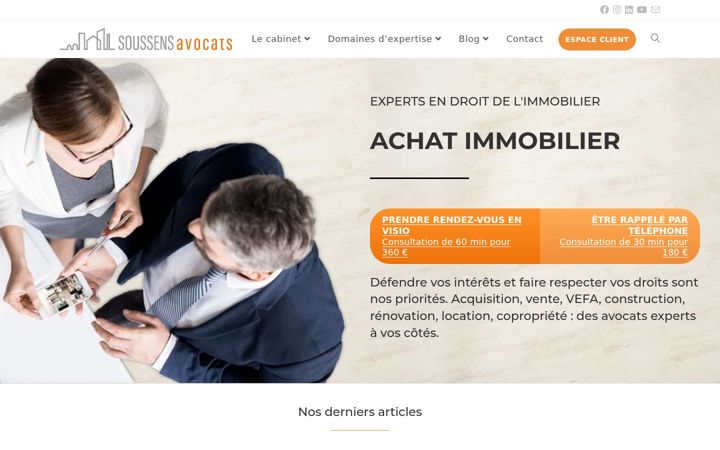 Screenshot of ganaellesoussensavocat.com
