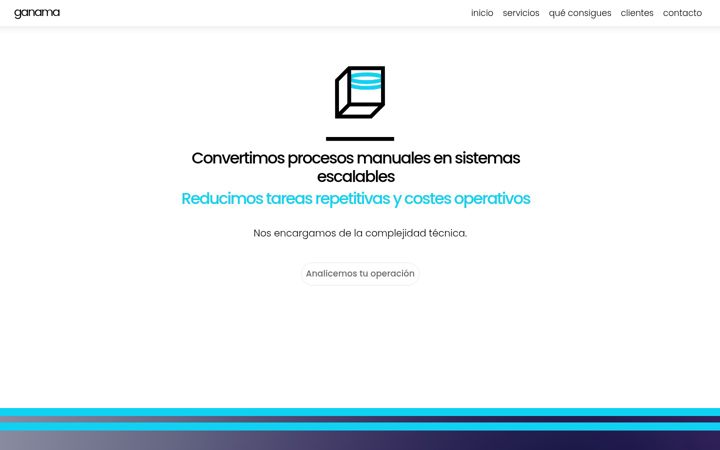 Screenshot di ganama.es