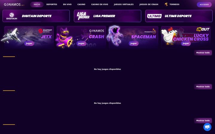 Screenshot of ganamosnet.ws