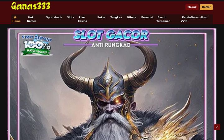 Screenshot of ganas333.org