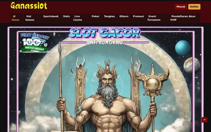 Screenshot of ganasslot.com