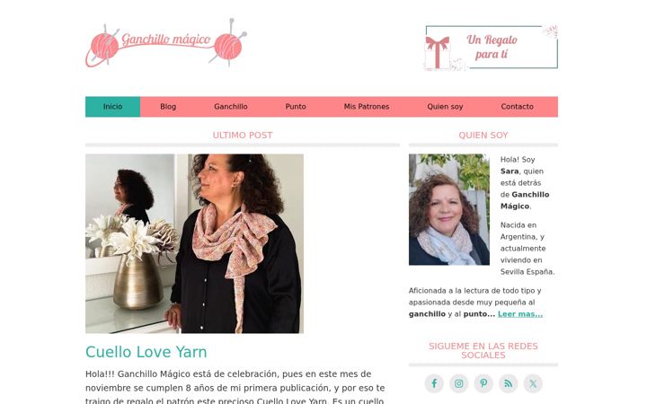 Screenshot of ganchillomagico.com