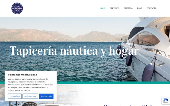 Screenshot of gandaratapiceria.com