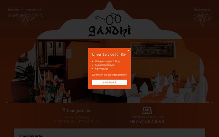 Screenshot of gandhi-schrobenhausen.de