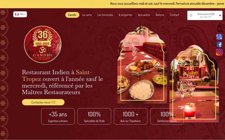 Screenshot of gandhi83.fr