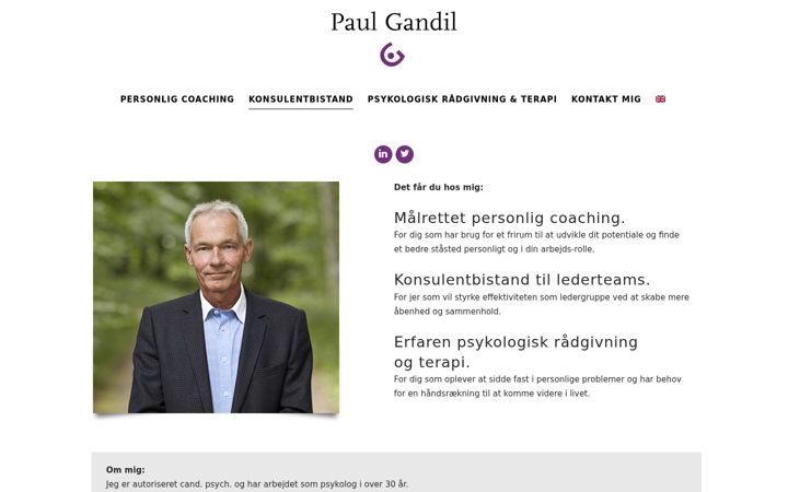 Screenshot of gandil.dk