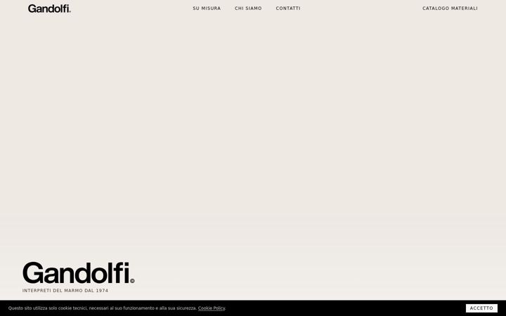 Screenshot of gandolfimarmi.com