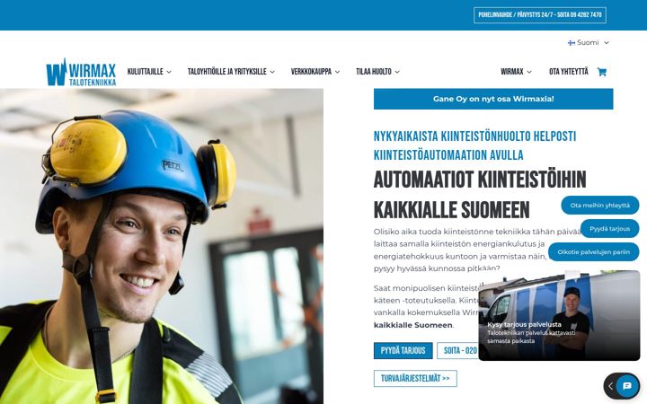 Screenshot of gane.fi